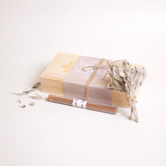 Sacred Purity white sage incense sticks neatly displayed | Sacred Purity