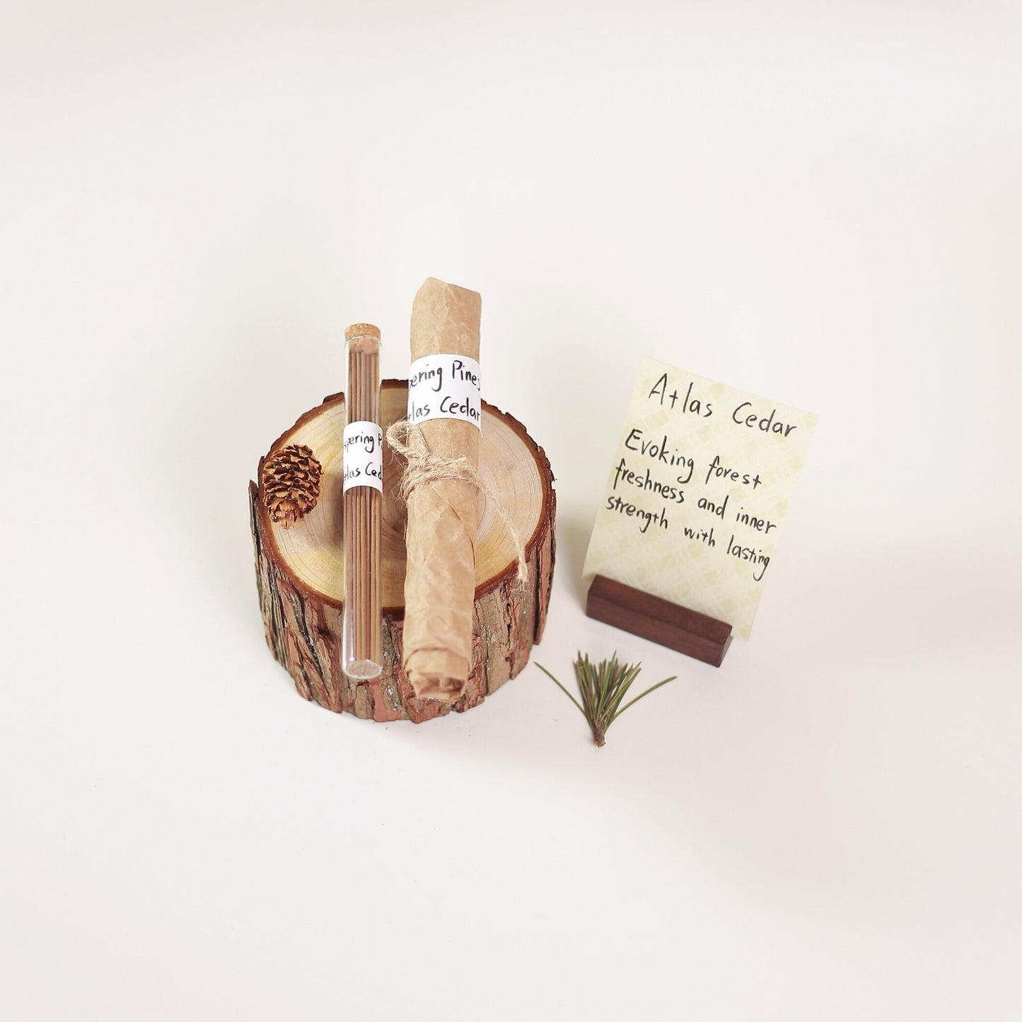 Whispering Pines cedar incense sticks neatly displayed | Whispering Pines