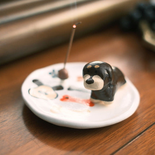 Puppy Incense Holder – Handmade Original Design