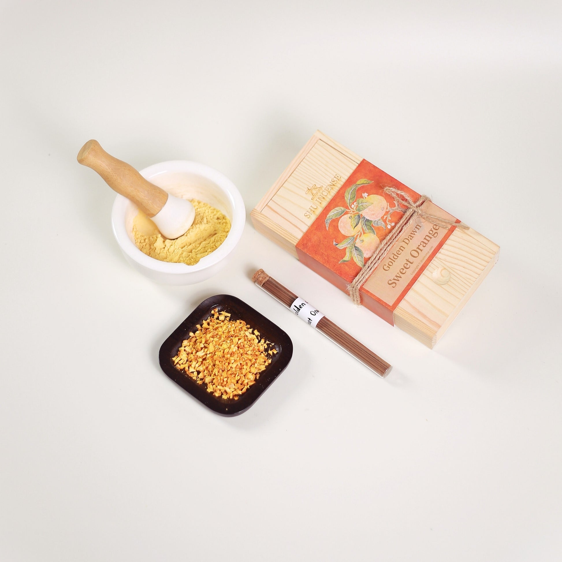 Golden Dawn orange incense sticks neatly displayed | Golden Dawn