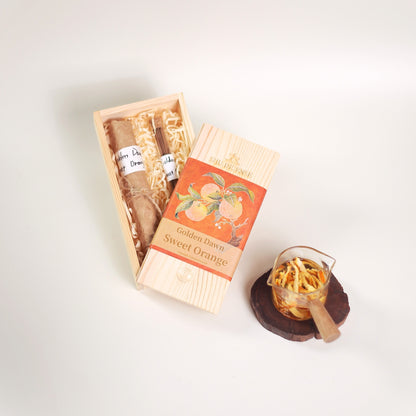 Multiple Golden Dawn orange incense sticks arranged together | Golden Dawn
