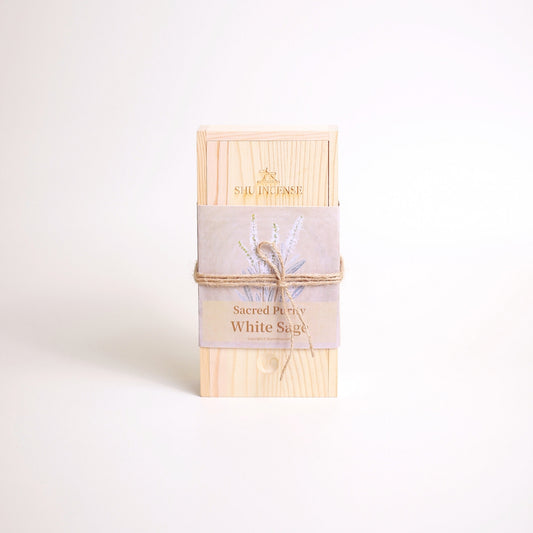 Sacred Purity white sage incense sticks in packaging | Sacred Purity