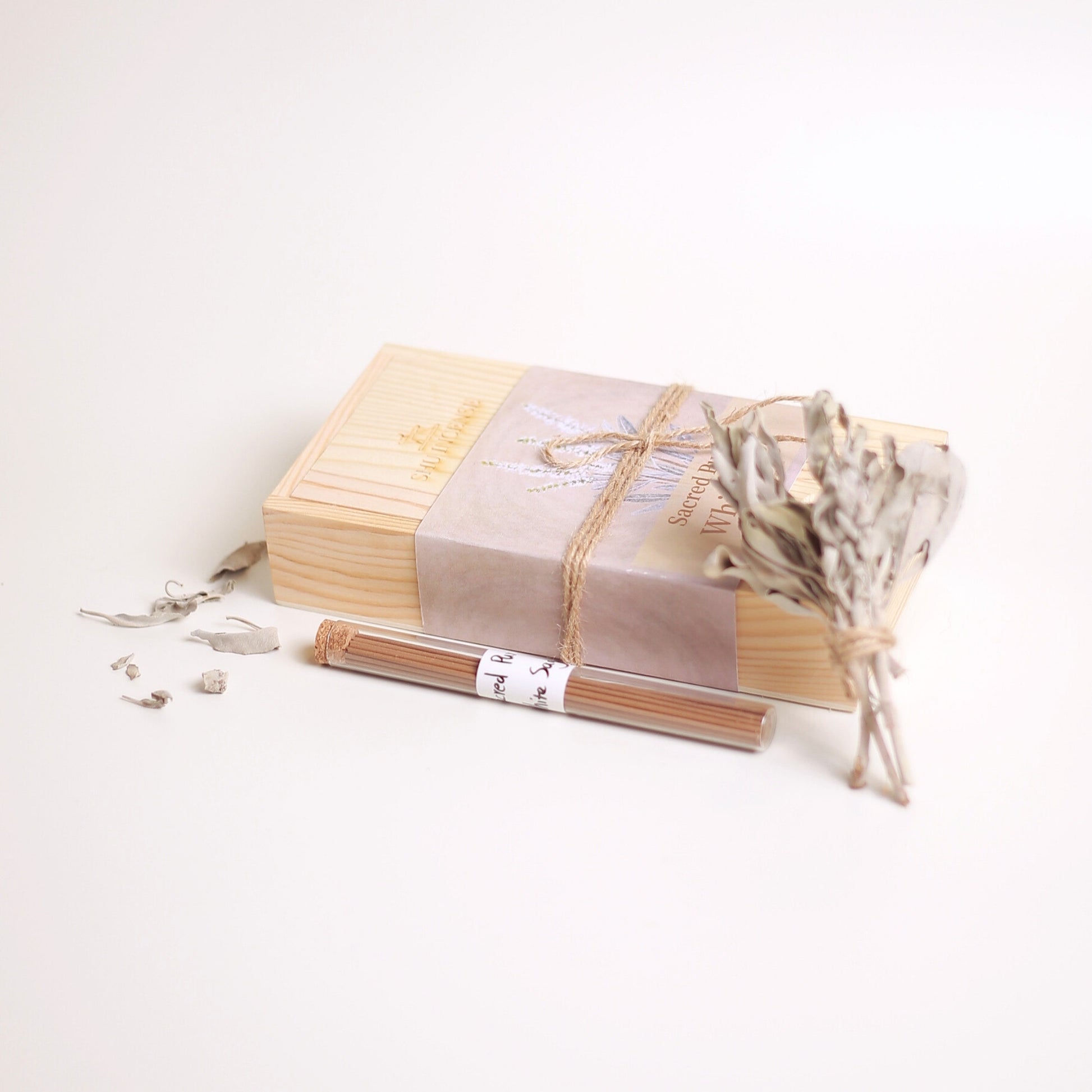 Sacred Purity white sage incense sticks neatly displayed | Sacred Purity
