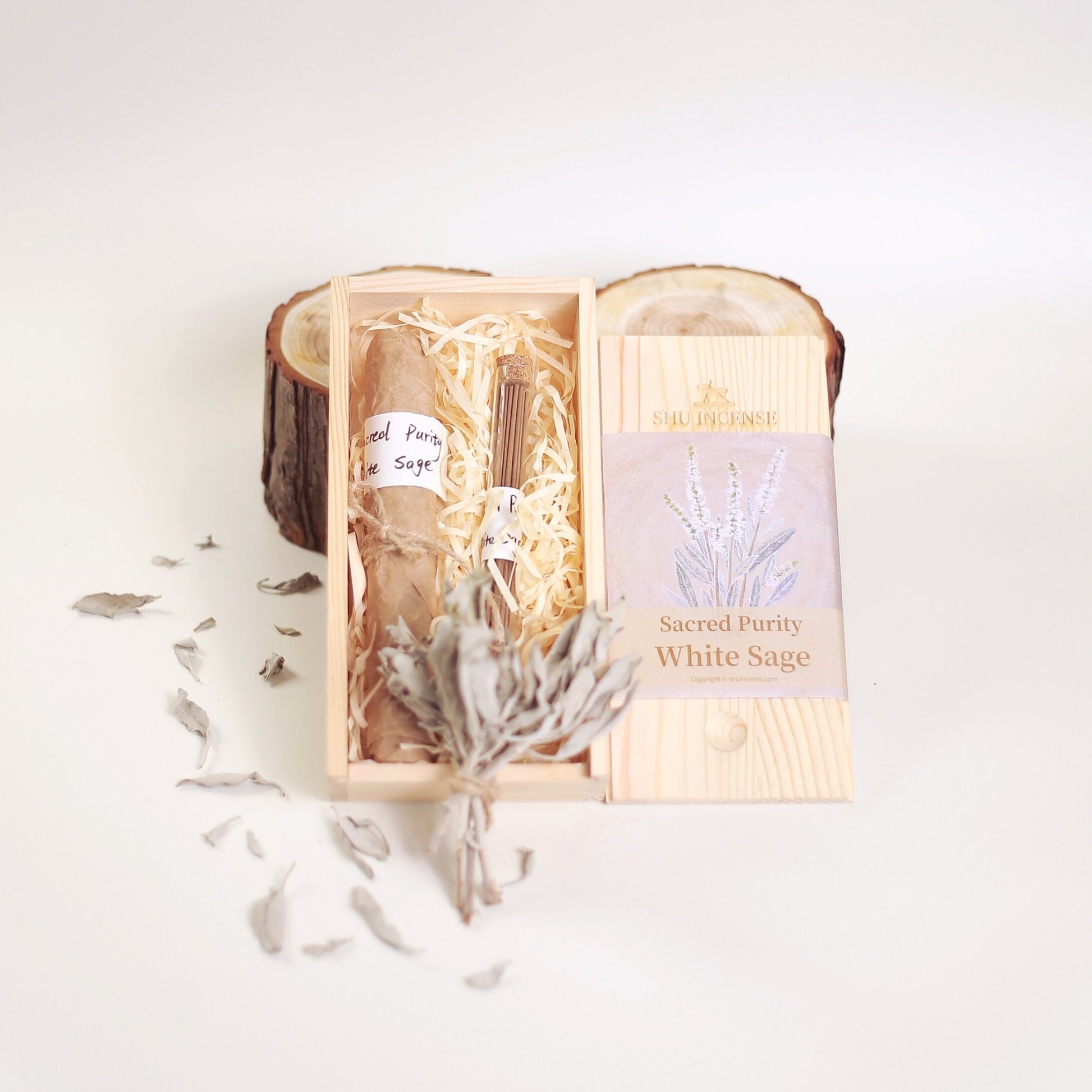 Multiple Sacred Purity white sage incense sticks arranged together | Sacred Purity