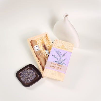 Multiple Silent Bloom lavender incense sticks arranged together | Silent Bloom