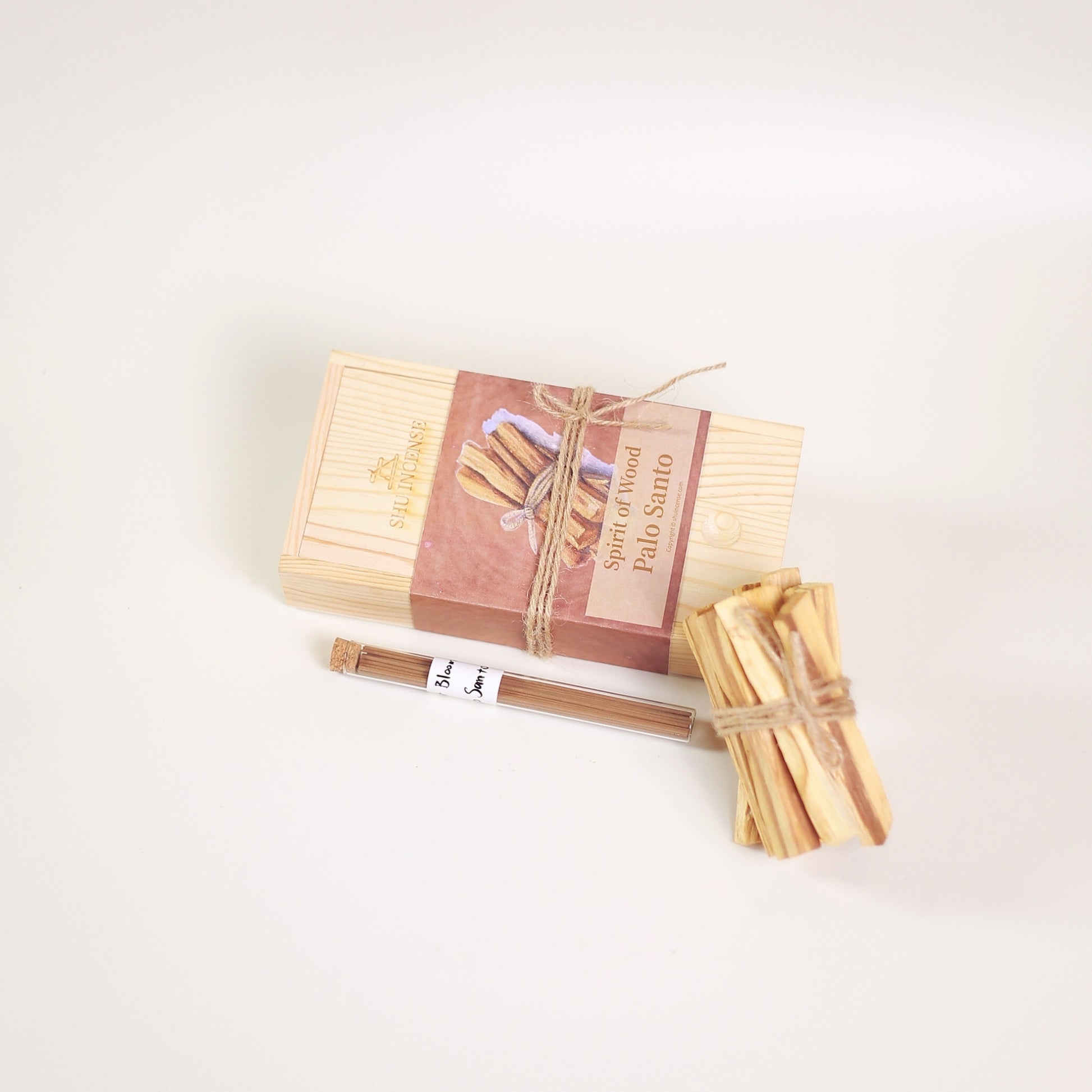 Spirit of Wood palo santo incense sticks neatly displayed | Spirit of Wood