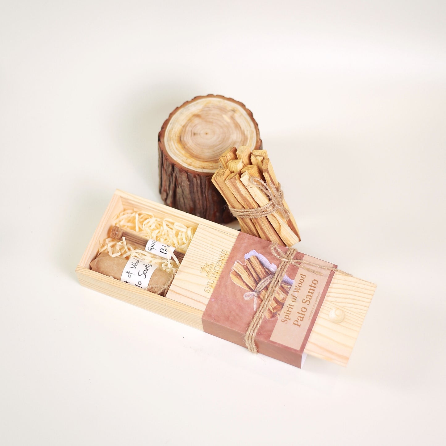 Multiple Spirit of Wood palo santo incense sticks arranged together | Spirit of Wood